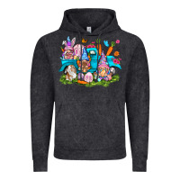 Vintage Black Easter gnomies with truck Vintage Hoodie - NancyCooperArtShop