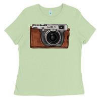 Matcha vintage camera Ladies Tee - FaDigitalArtStudio