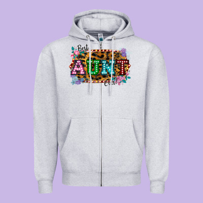 Best Aunt Ever! Zipper Hoodie Designed By Bettercallsaul