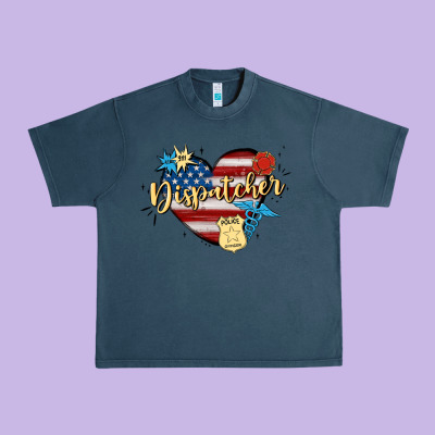 911 Dispatcher Urban Heavy Tee Designed By Maliassmallbusiness