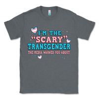 Charcoal Heather im scary transgender the media warned you about Classic Tee - JahusDesignShop