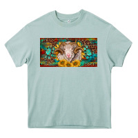 Arona merino ram license plate Heavy Core Tee - BarkalooDesign