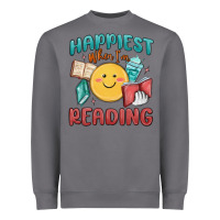 Storm happiest when i'm reading Heavyweight Sweatshirt - MaliasSmallBusiness