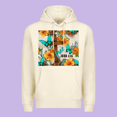 Christian Free John 8 36 Premium Hoodie Designed By Tumblerdesignbyshophia