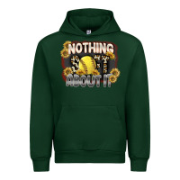 Forest Green Nothing Soft About It Urban Hoodie - FaDigitalArtStudio