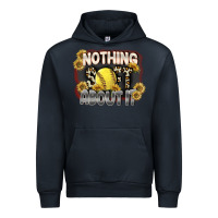 Navy Nothing Soft About It Urban Hoodie - FaDigitalArtStudio