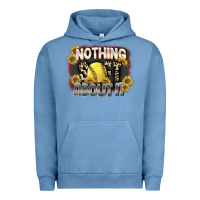 Pigment Pebble Blue Nothing Soft About It Urban Hoodie - FaDigitalArtStudio