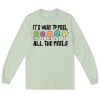 Matcha ıt's okay to feel all the feels Long Sleeve Tee - MaliasSmallBusiness
