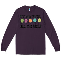 Plum ıt's okay to feel all the feels Long Sleeve Tee - MaliasSmallBusiness