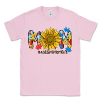 Bubblegum Pink autism mom life sunflower Classic Tee - MaliasSmallBusiness