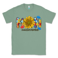 Sage autism mom life sunflower Classic Tee - MaliasSmallBusiness