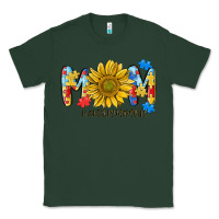 Sports Green autism mom life sunflower Classic Tee - MaliasSmallBusiness