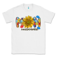 White autism mom life sunflower Classic Tee - MaliasSmallBusiness