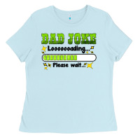 Baby Blue dad joke loading please wait Ladies Tee - HRA Design Shop