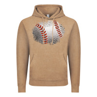 Vintage Coffee leopard baseball patch Vintage Hoodie - Jasminsmagicworld