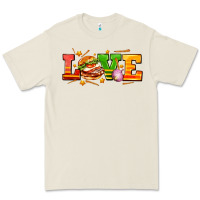 Bone love with hamburger Premium Tee - AdoDesignShop