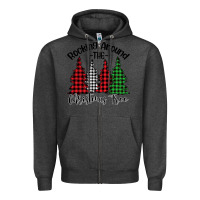 Charcoal Heather Rockin' Around The Christmas Tree Zipper Hoodie - Bettercallsaul