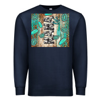 Navy nana life glitter leopard Premium Sweatshirt - TumblerDesignByShophia