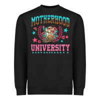 Black motherhood university with coffee Heavyweight Sweatshirt - NancyCooperArtShop