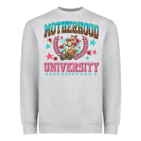 Heather Grey motherhood university with coffee Heavyweight Sweatshirt - NancyCooperArtShop