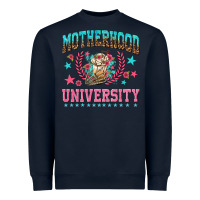 Navy motherhood university with coffee Heavyweight Sweatshirt - NancyCooperArtShop
