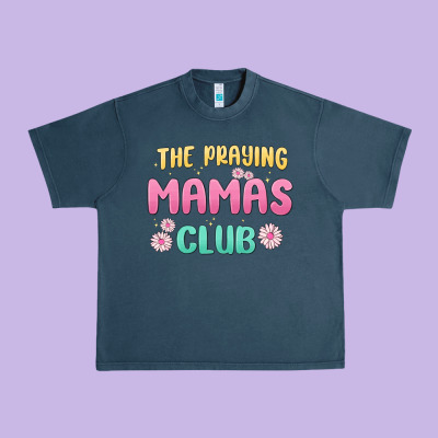 The Praying Mamas Club Urban Heavy Tee Designed By Maliassmallbusiness