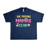 Navy the praying mamas club Urban Heavy Tee - MaliasSmallBusiness