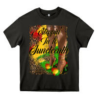 Asphalt steppin' in to juneteenth Heavy Core Tee - HRA Design Shop