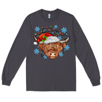 Smoke christmas cow Long Sleeve Tee - MaliasSmallBusiness