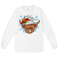 White christmas cow Long Sleeve Tee - MaliasSmallBusiness