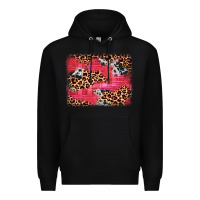 Black valentine's day cowhide leopard background Premium Hoodie - JahusDesignShop