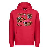 Cardinal valentine's day cowhide leopard background Premium Hoodie - JahusDesignShop