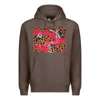 Coffee valentine's day cowhide leopard background Premium Hoodie - JahusDesignShop