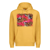 Mustard valentine's day cowhide leopard background Premium Hoodie - JahusDesignShop