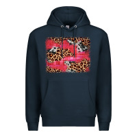 Navy valentine's day cowhide leopard background Premium Hoodie - JahusDesignShop