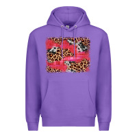 Purple valentine's day cowhide leopard background Premium Hoodie - JahusDesignShop