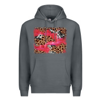 Rock valentine's day cowhide leopard background Premium Hoodie - JahusDesignShop