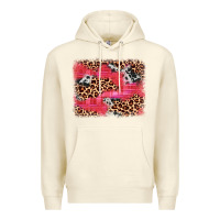 Sandshell valentine's day cowhide leopard background Premium Hoodie - JahusDesignShop