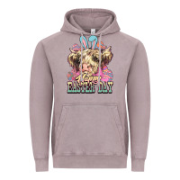 Vintage Zinc Easter Day Cow Vintage Hoodie - NancyCooperArtShop