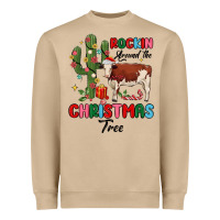 Mushroom rockin around the christmas tree Heavyweight Sweatshirt - MaliasSmallBusiness