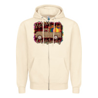 Sandshell Merry Christmas Truck Zipper Hoodie - Bettercallsaul