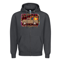 Smoke Merry Christmas Truck Zipper Hoodie - Bettercallsaul