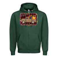 Sports Green Merry Christmas Truck Zipper Hoodie - Bettercallsaul