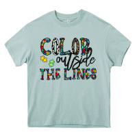 Arona color outside the lines Heavy Core Tee - CowhideDigitalArt