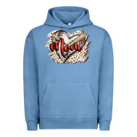 Pigment Pebble Blue baseball mom Urban Hoodie - FaDigitalArtStudio
