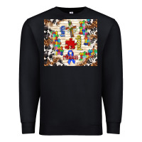 Black faith puzzle ribbon Premium Sweatshirt - TumblerDesignByShophia