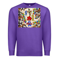 Purple faith puzzle ribbon Premium Sweatshirt - TumblerDesignByShophia