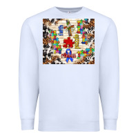 White faith puzzle ribbon Premium Sweatshirt - TumblerDesignByShophia