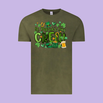 St.patrick's Day Crew Vintage Tee Designed By Maliassmallbusiness