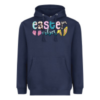 Navy Easter vibes Easter Day Heavyweight Hoodie - HowdyJamesFarm